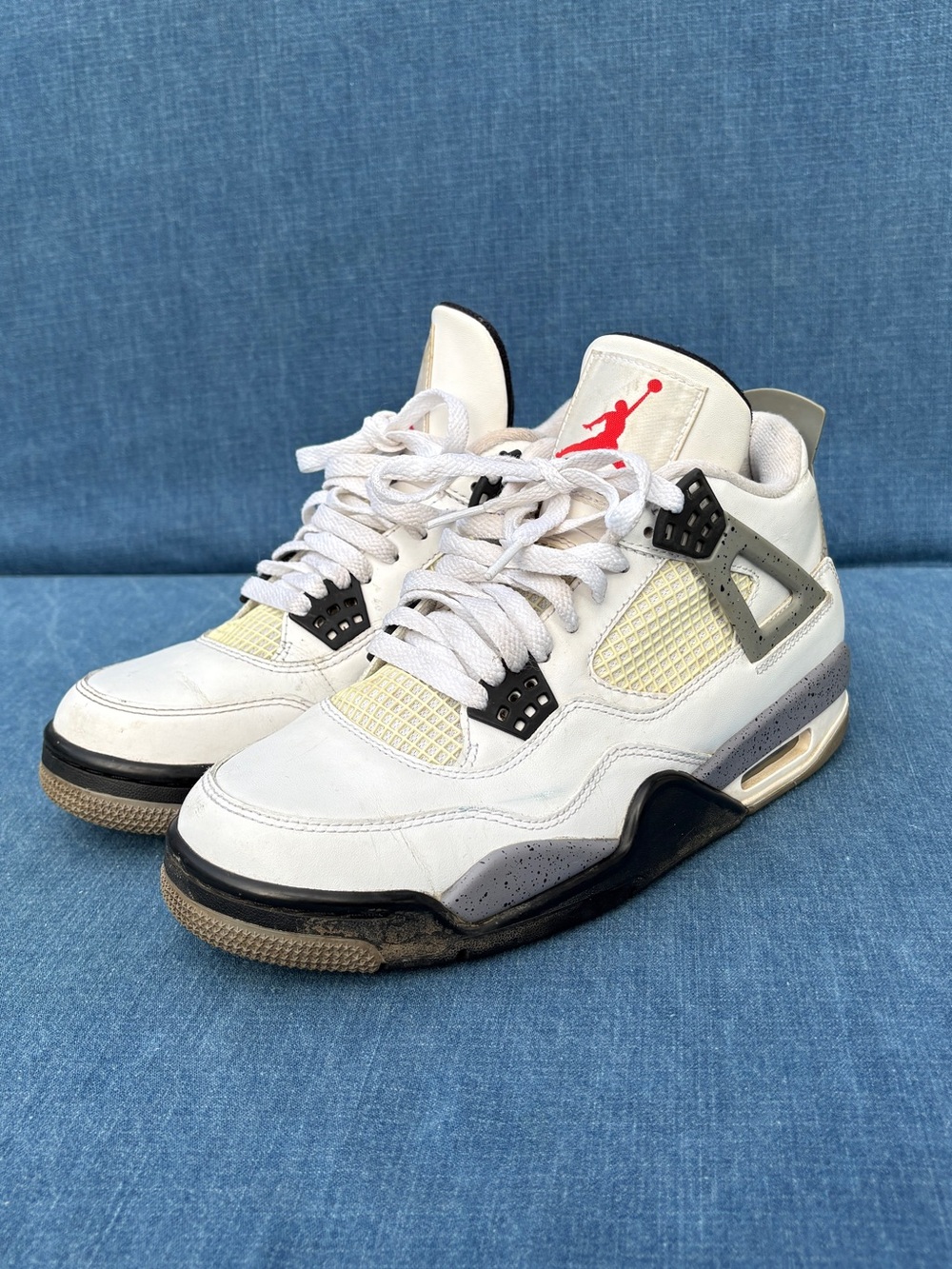 Air Jordan 4 Retro OG White Cement 2016 Sneakers size 7